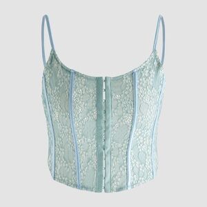 Cider blue/green corset